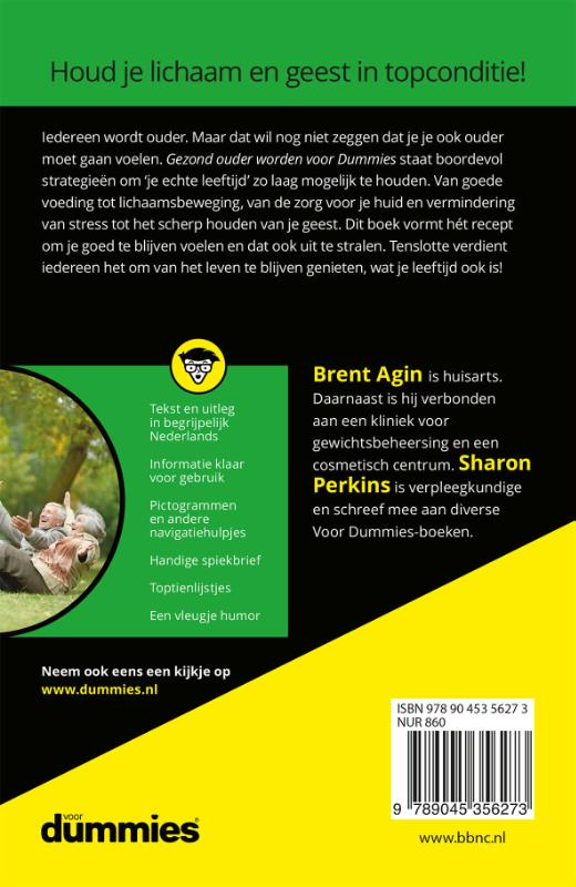 Achterkant van Gezond ouder worden voor Dummies