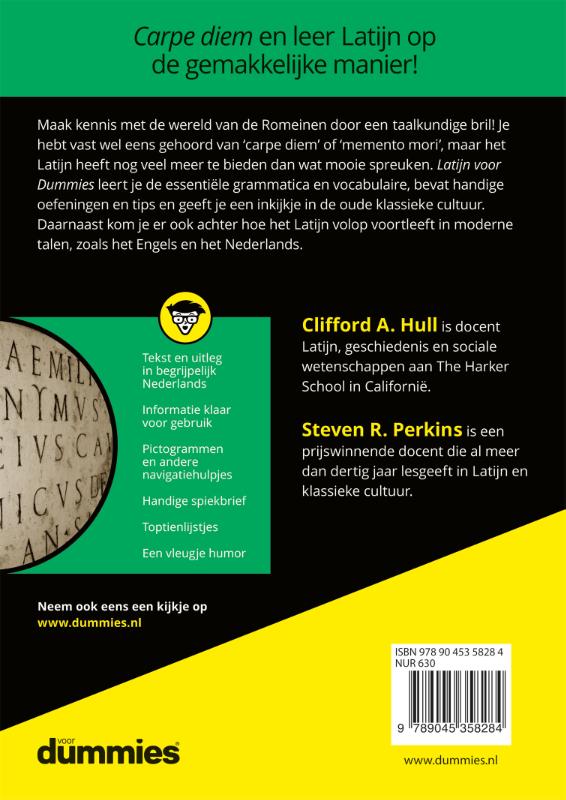 Achterkant van Latijn voor Dummies