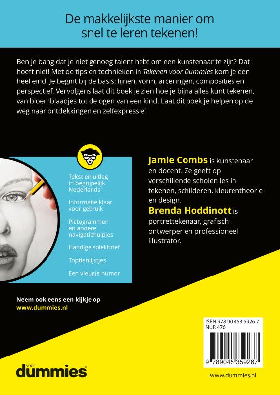Achterkant van Tekenen voor Dummies