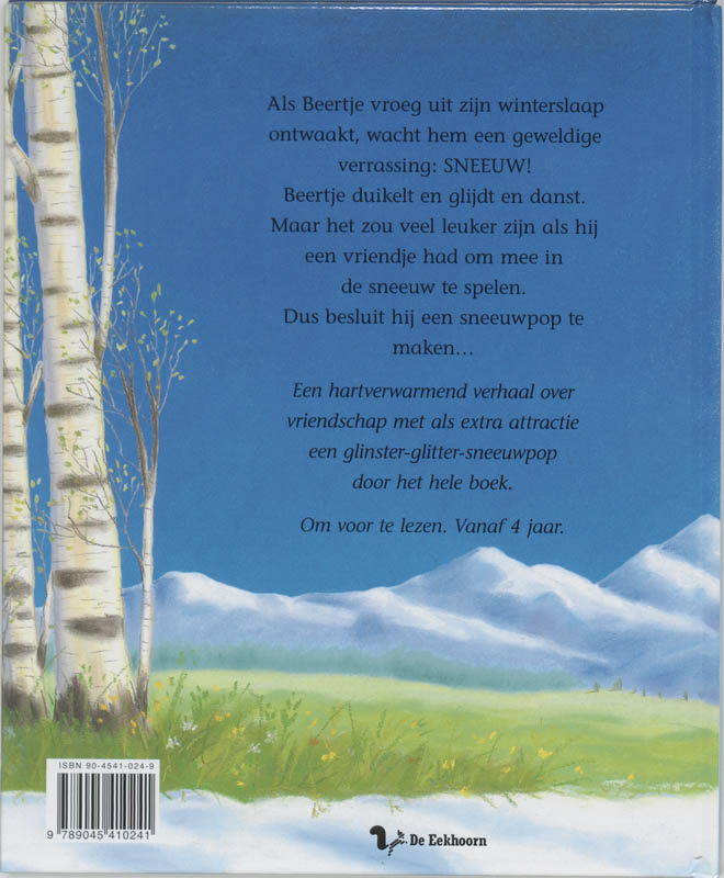 Achterkant van Sneeuw Vriendjes