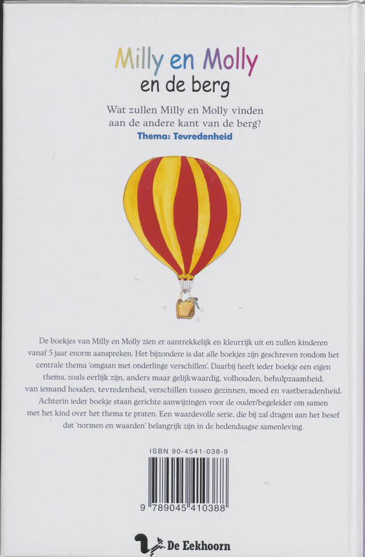 Achterkant van Milly en Molly en de berg