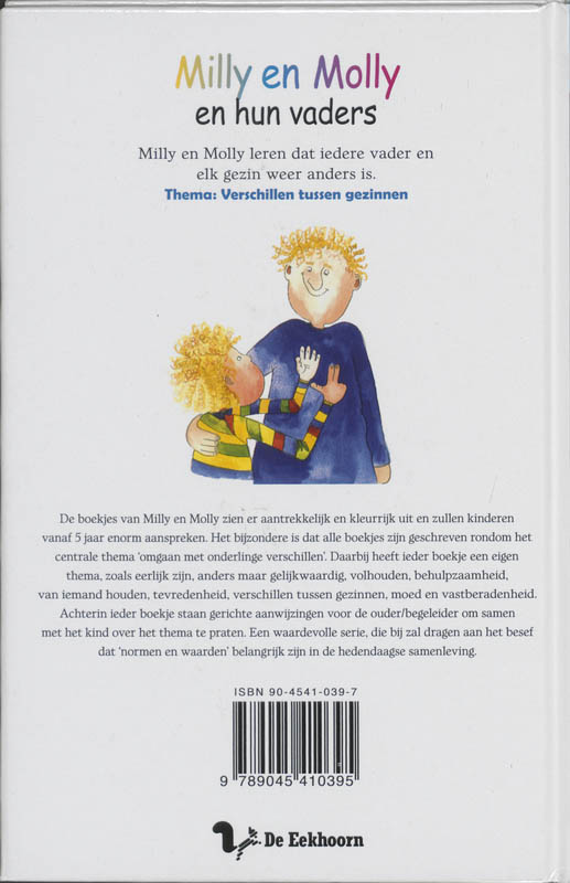 Achterkant van Milly en Molly en hun vaders