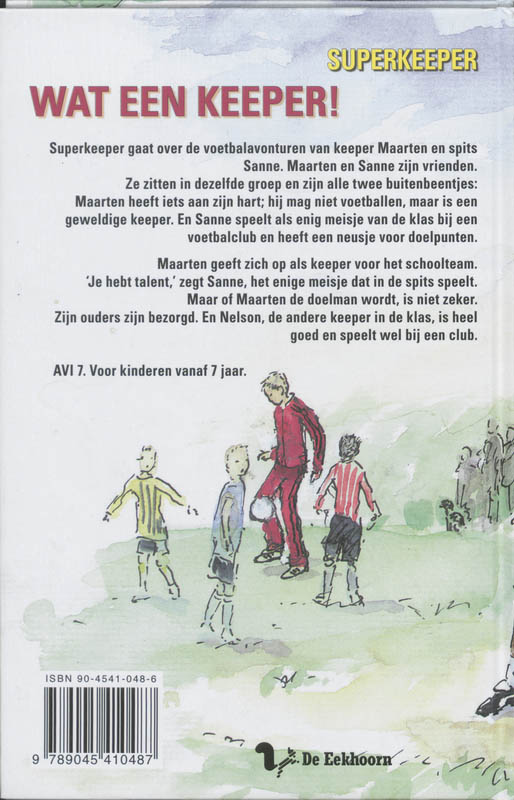 Achterkant van Wat een keeper!