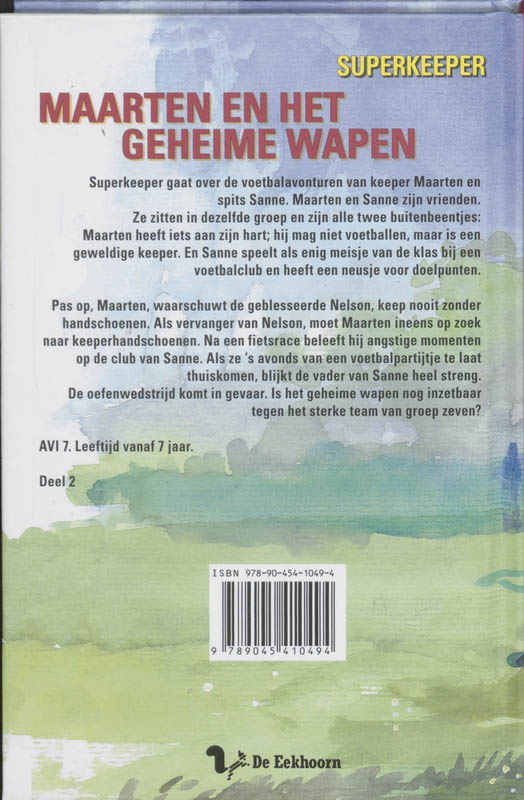 Achterkant van Maarten en het geheime wapen