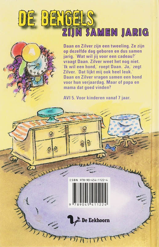 Achterkant van De Bengels zijn samen jarig