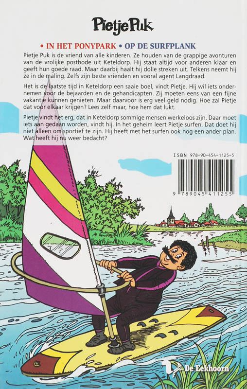 Achterkant van In het ponypark / Op de surfplank