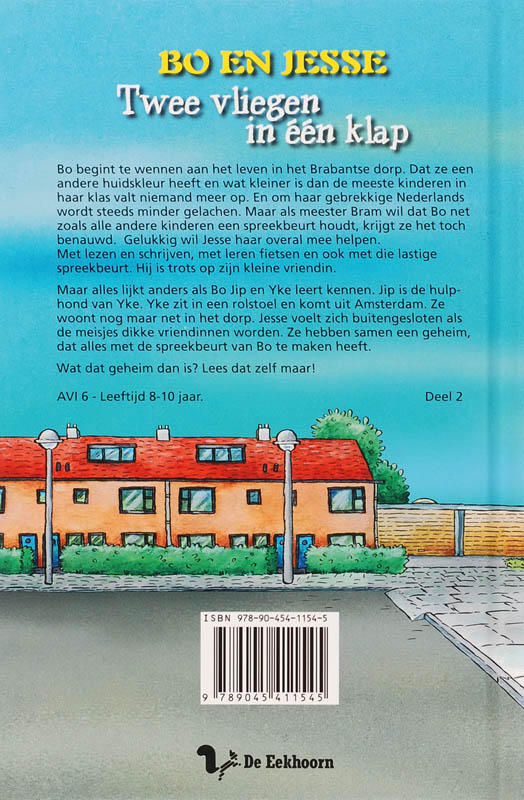 Achterkant van Twee vliegen in één klap
