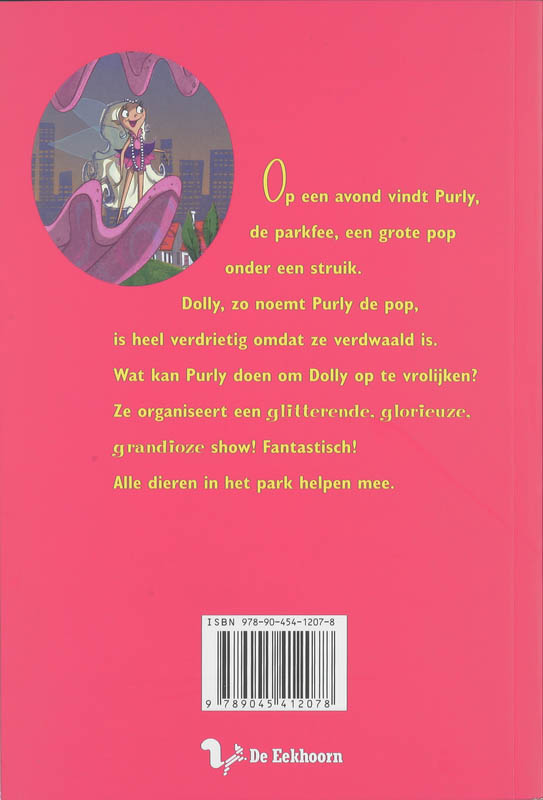 Achterkant van Purly en de grote pop