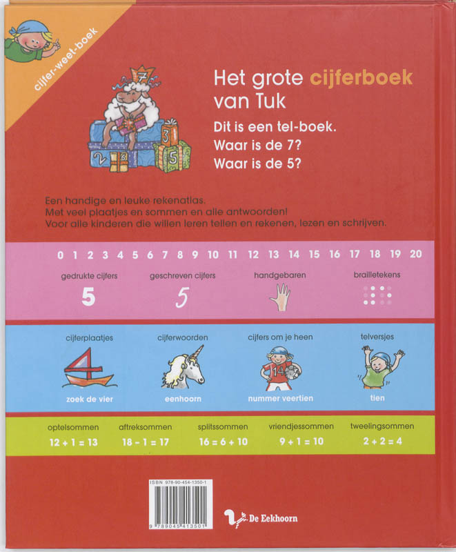 Achterkant van Het grote cijferboek van Tuk