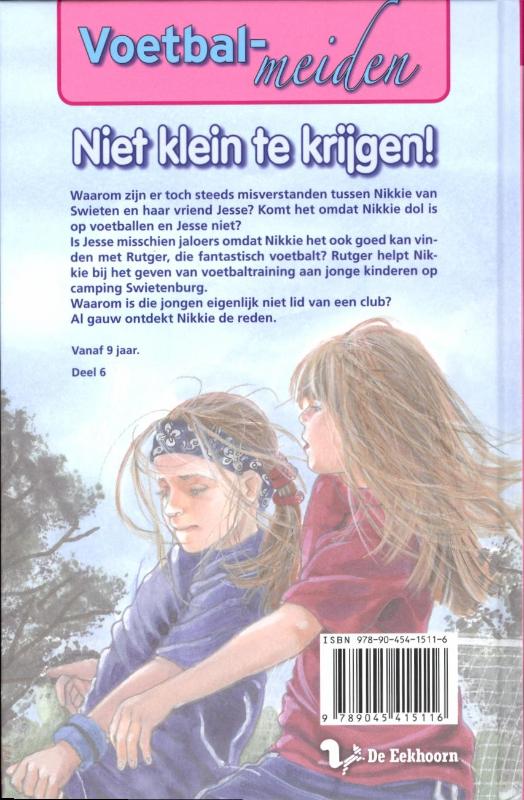 Achterkant van Niet klein te krijgen