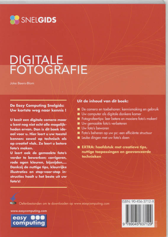 Achterkant van Snelgids Digitale fotografie