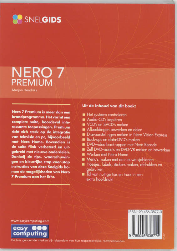 Achterkant van Snelgids Nero 7
