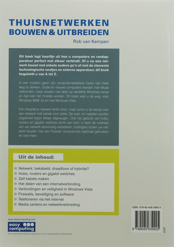 Achterkant van Thuisnetwerken bouwen & uitbreiden