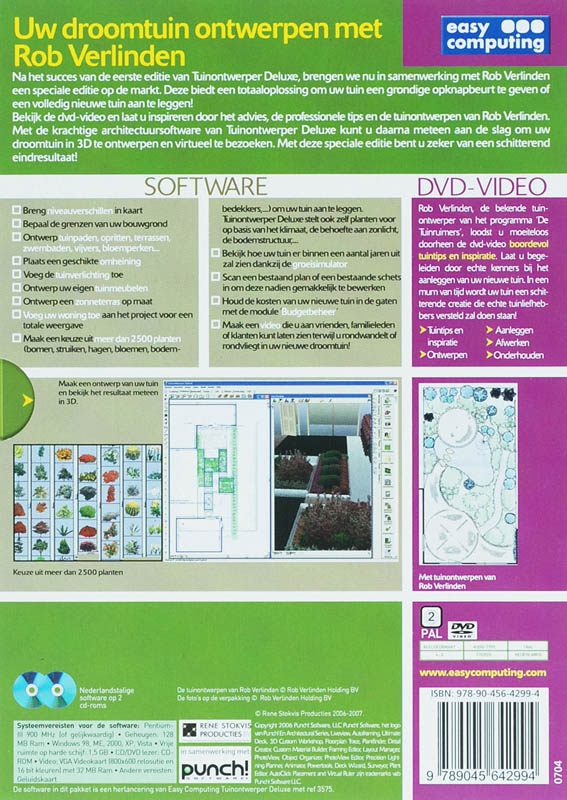 Achterkant van Tuinontwerper Deluxe