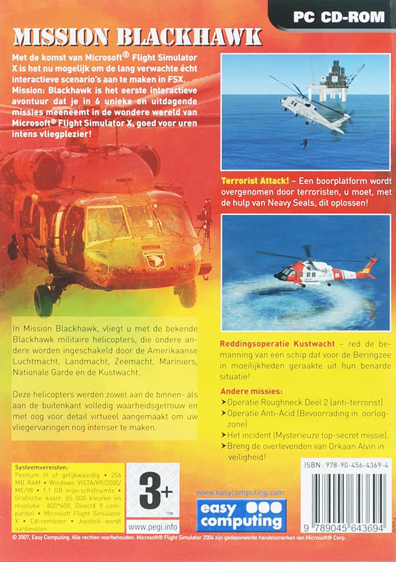 Achterkant van Mission Blackhawk