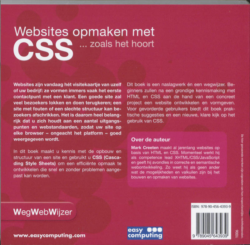 Achterkant van Websites opmaken met CSS