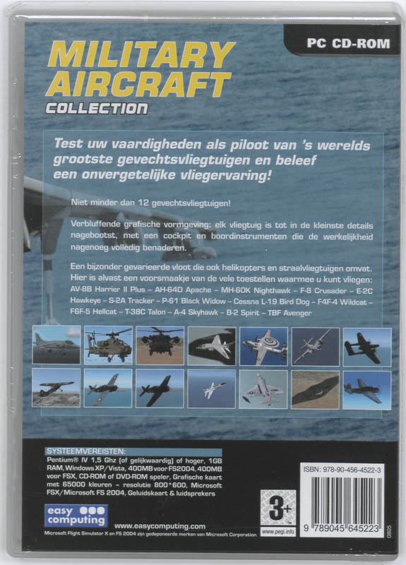 Achterkant van Military Aircraft collection