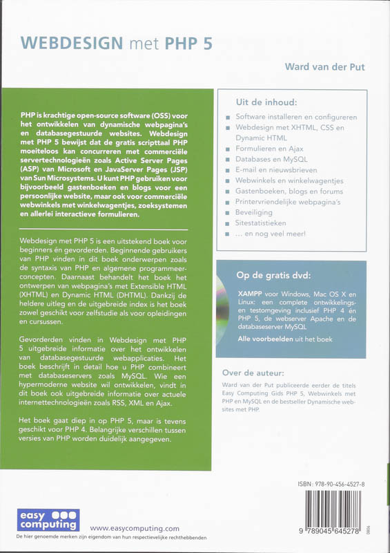 Achterkant van WEBdesign met PHP5