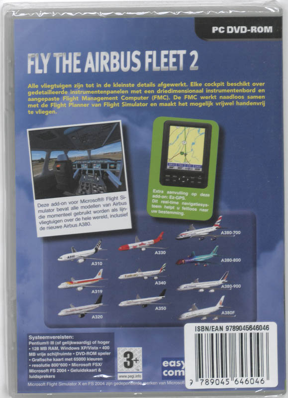 Achterkant van Fly the airbus fleet 2