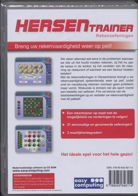 Achterkant van Rekenoefeningen
