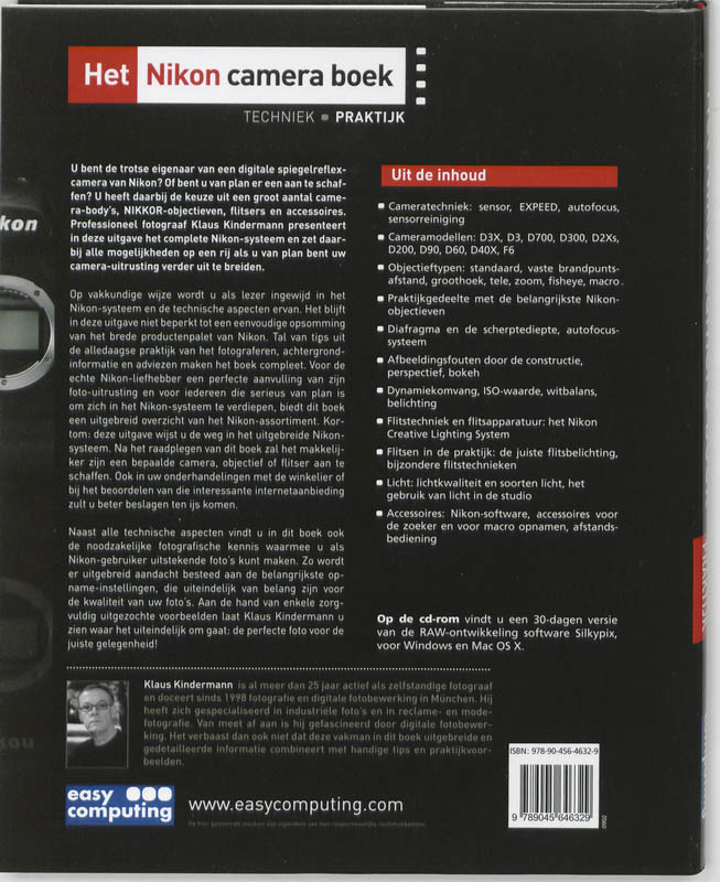 Achterkant van Het Nikon Camera Boek