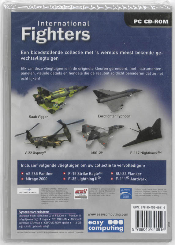 Achterkant van International Fighters