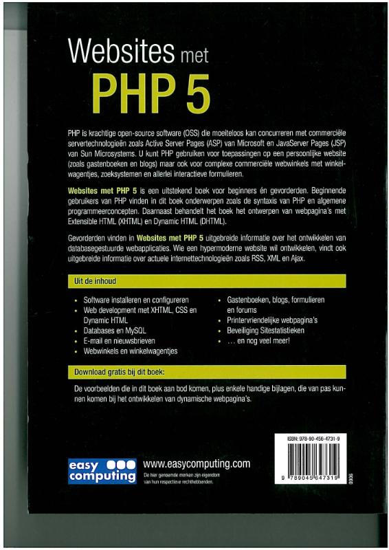 Achterkant van Websites met PHP5