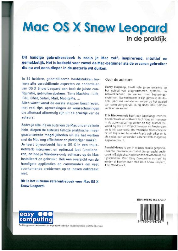 Achterkant van Mac OSX Leopard