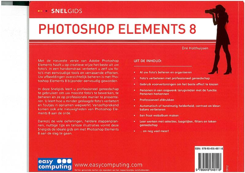 Achterkant van Snelgids Photoshop Elements 8