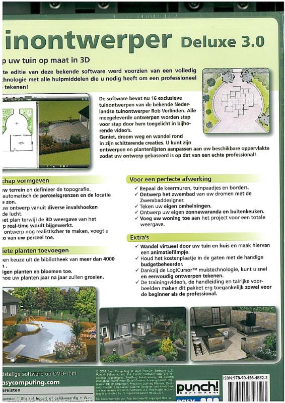 Achterkant van Tuinontwerper Deluxe 3.0