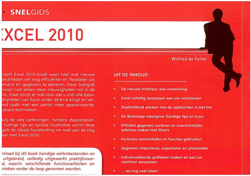 Achterkant van Snelgids Excel 2010