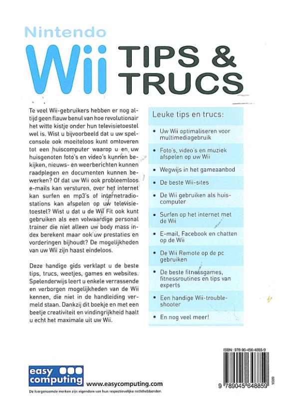 Achterkant van Nintendo WII - tips & trucs