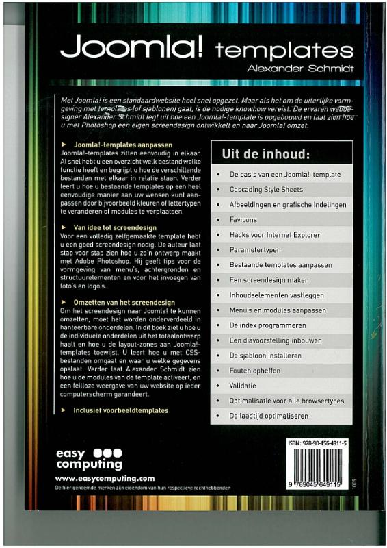Achterkant van Joomla! Templates
