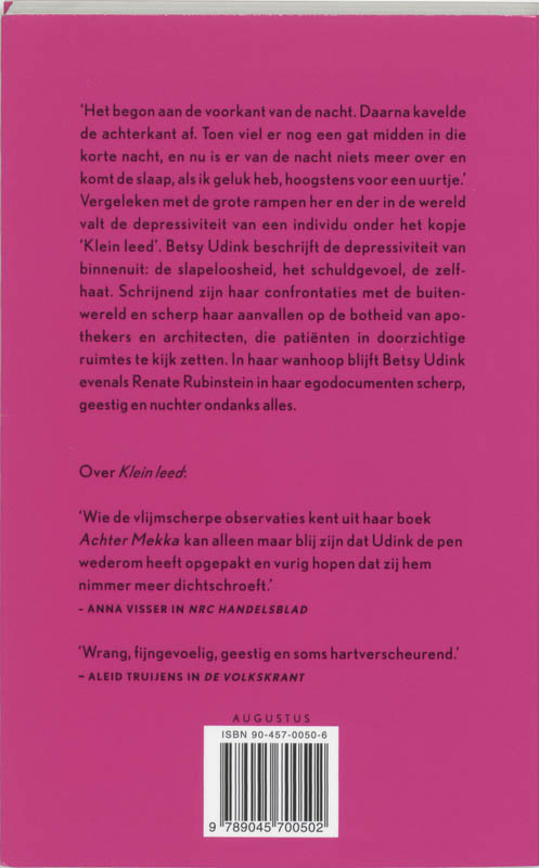 Achterkant van Klein leed