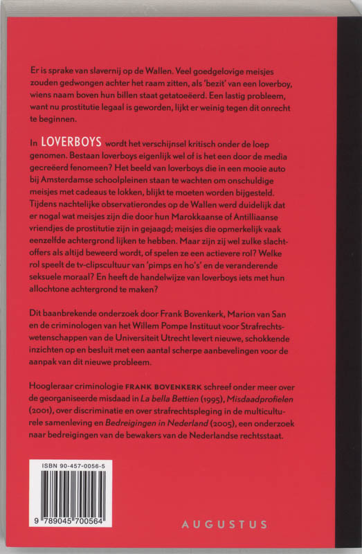 Achterkant van Loverboys
