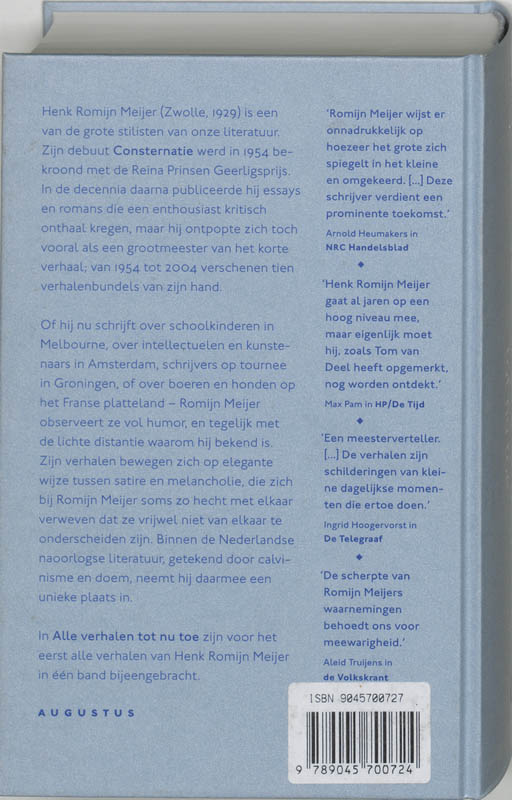 Achterkant van Alle verhalen tot nu toe
