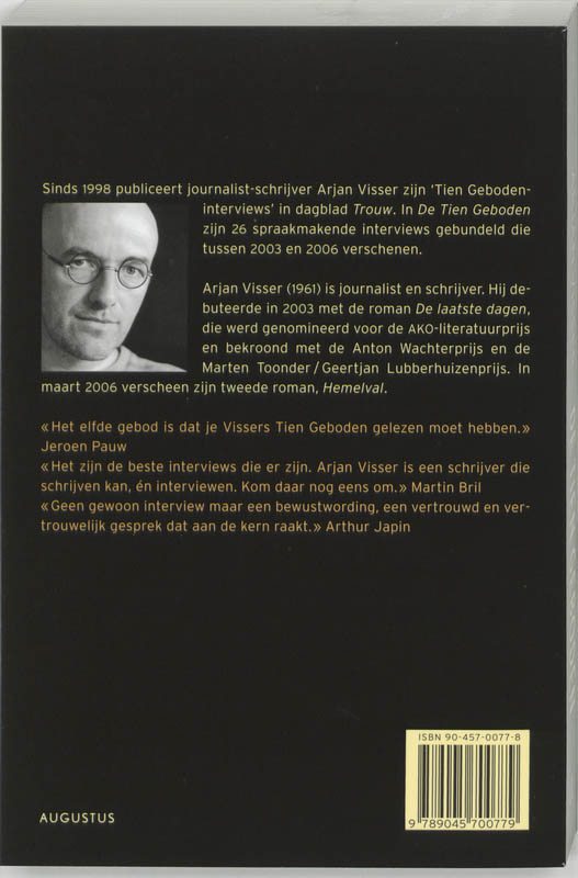Achterkant van De Tien Geboden