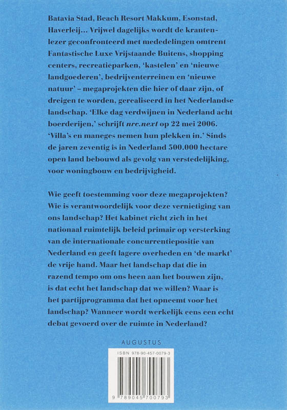 Achterkant van Project Nederland