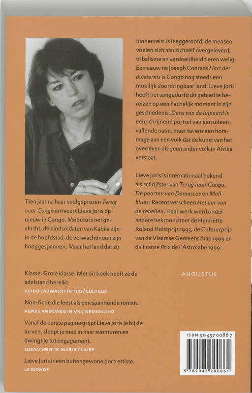 Achterkant van Dans van de luipaard