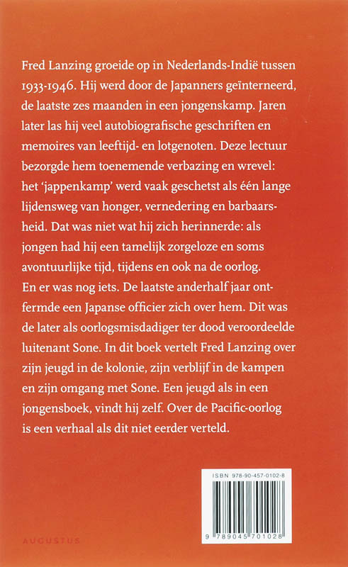 Achterkant van Voor Fredje is het kamp een paradijs