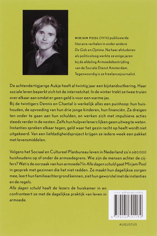 Achterkant van Alle dagen schuld