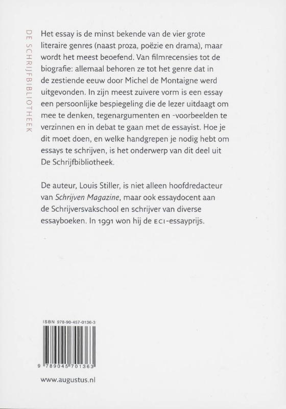 Achterkant van Essays schrijven