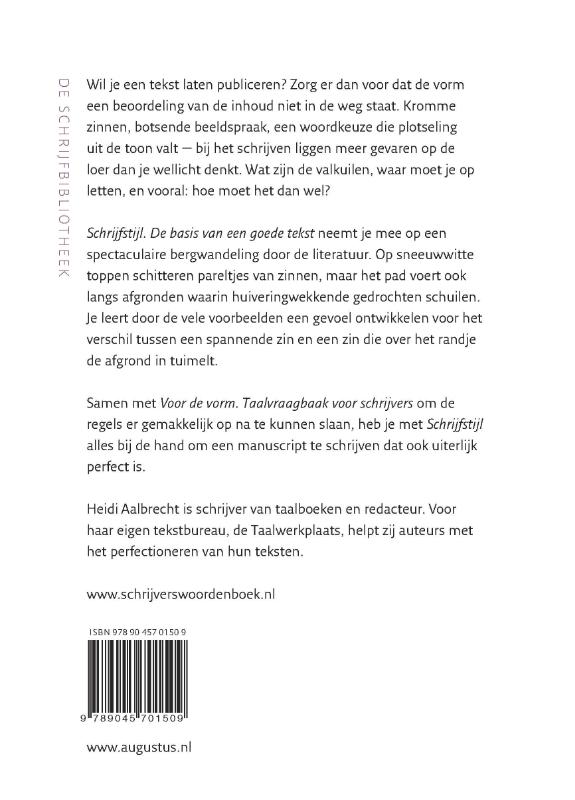 Achterkant van Schrijfstijl