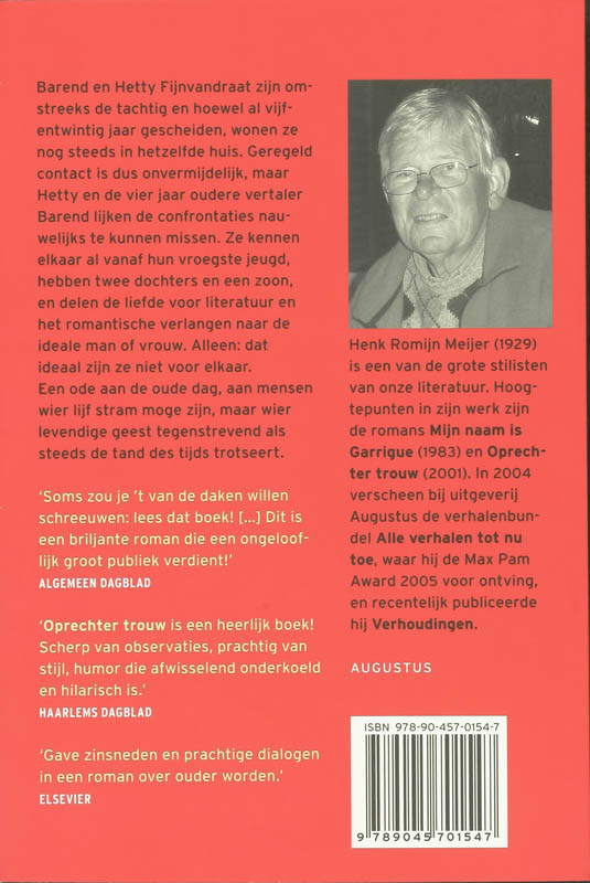 Achterkant van Oprechter trouw