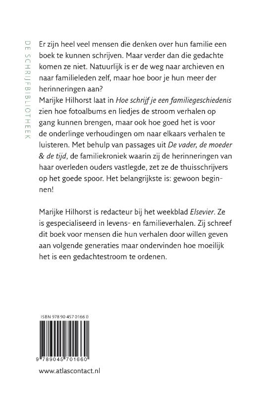 Achterkant van Hoe schrijf je een familiegeschiedenis?