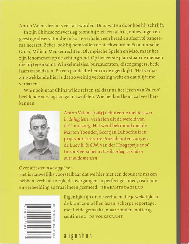 Achterkant van Ik wilde naar de rand van Beijing