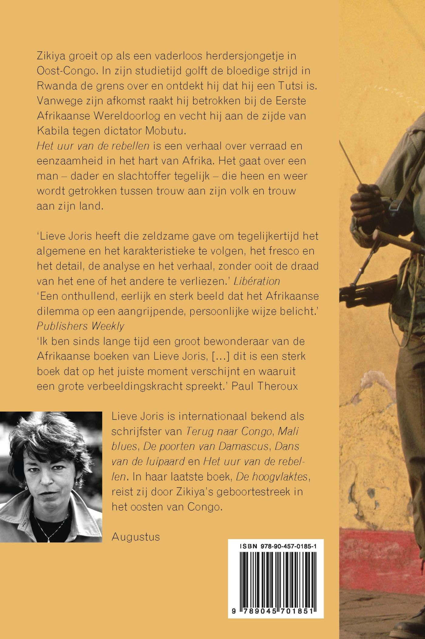 Achterkant van Het uur van de rebellen