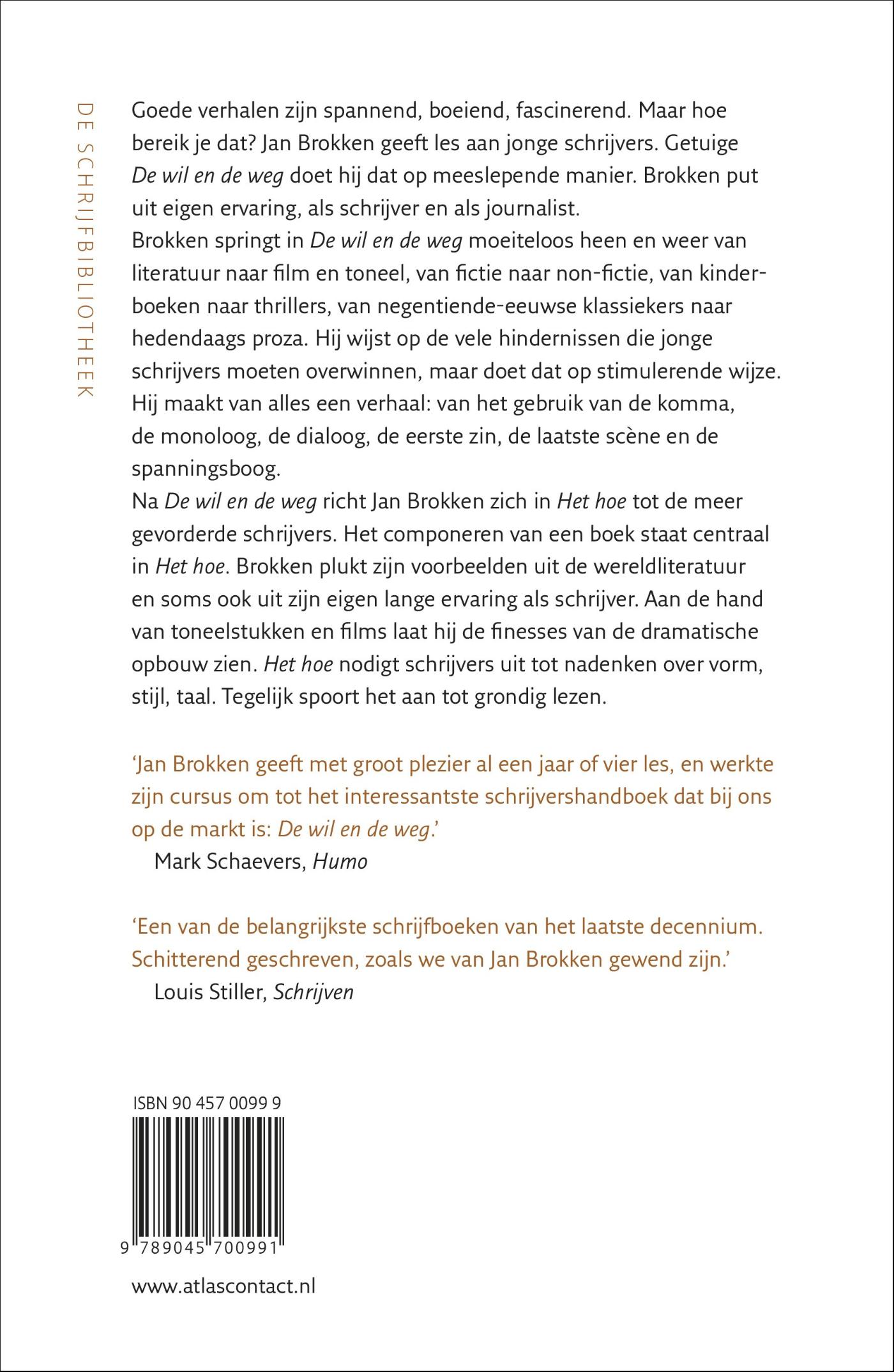 Achterkant van De wil en de weg