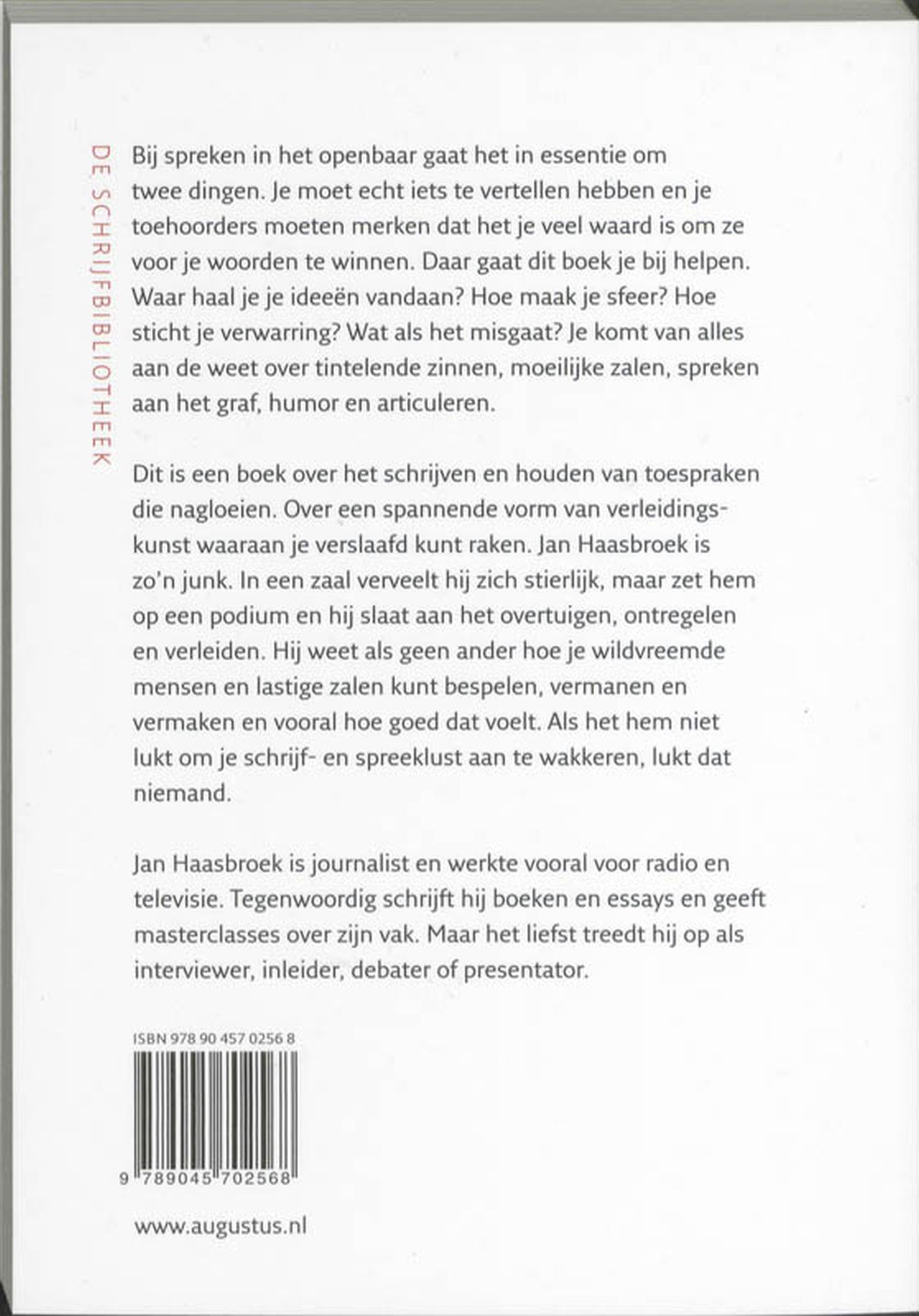 Achterkant van Het geheim van de spreker