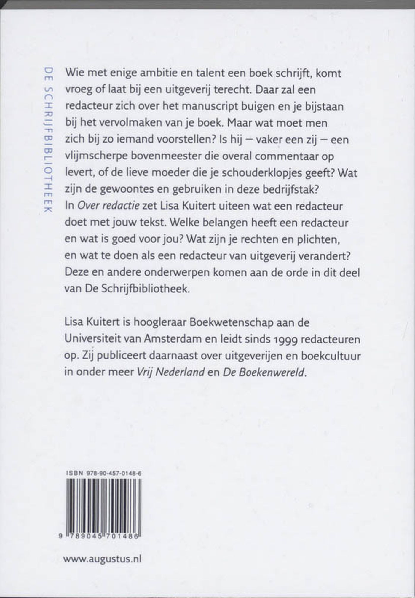 Achterkant van Over redactie